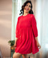 Candice Two Way Red Cotton Dress